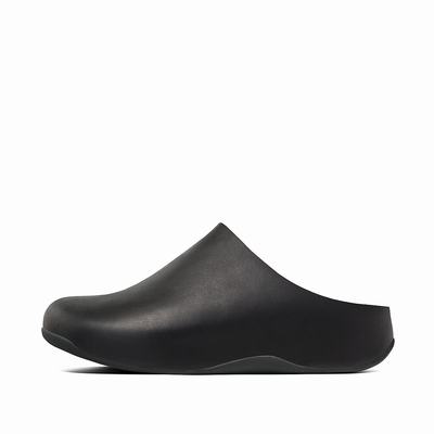 Fitflop Women's SHUV Leather Slippers - Black, PX3258096